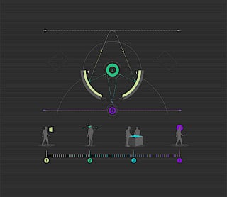 Darstellung eines Messekonzepts von diff für Oerlikon Balzers