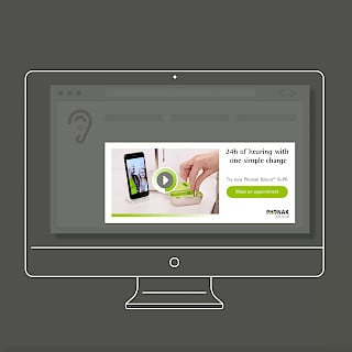 Cover für Video der Responsive Landing Page showcase des Phonak Produktes