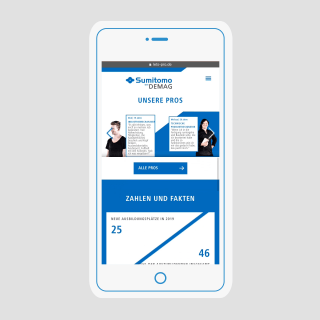 Cover von scroll durch die SUMITOMO (SHI) Demag Landing Page