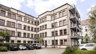 Außenansicht Agenturgebäude im Rilkepark Nürnberg