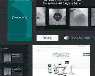 Standbild für den Website Redesign von Ziehm Imaging